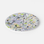 Abstraktes Muster Pappteller (Schrägansicht)