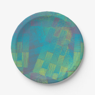 Abstraktes Muster Pappteller