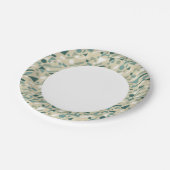 Abstraktes Muster Pappteller (Schrägansicht)