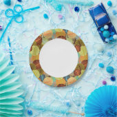 Abstraktes Muster Pappteller (Party)