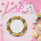 Abstraktes Muster Pappteller (Party)