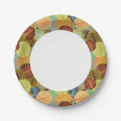 Abstraktes Muster Pappteller (Vorderseite)