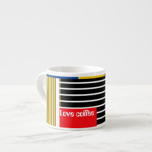 Abstraktes Muster. Patchwork. Espressotasse