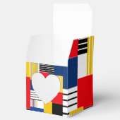 Abstraktes Muster. Patchwork. Geschenkschachtel (Geöffnet)