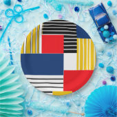 Abstraktes Muster. Patchwork. Pappteller (Party)