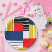 Abstraktes Muster. Patchwork. Pappteller (Party)