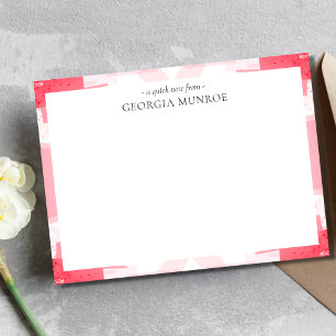 Abstraktes Muster Personalisierte Kunst Mitteilungskarte