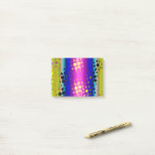 Abstraktes Muster Post-it Klebezettel (Auf Schreibtisch)