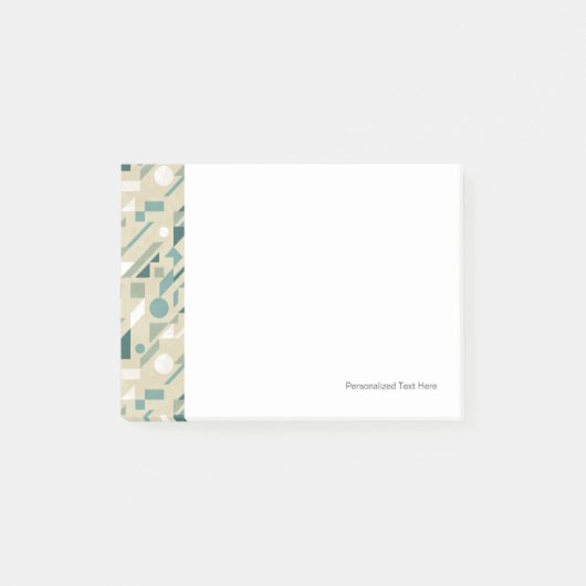 Abstraktes Muster Post-it Klebezettel (Vorderseite)