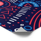 Abstraktes Muster Poster (Ecke)