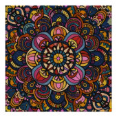 Abstraktes Muster Poster (Vorderseite)