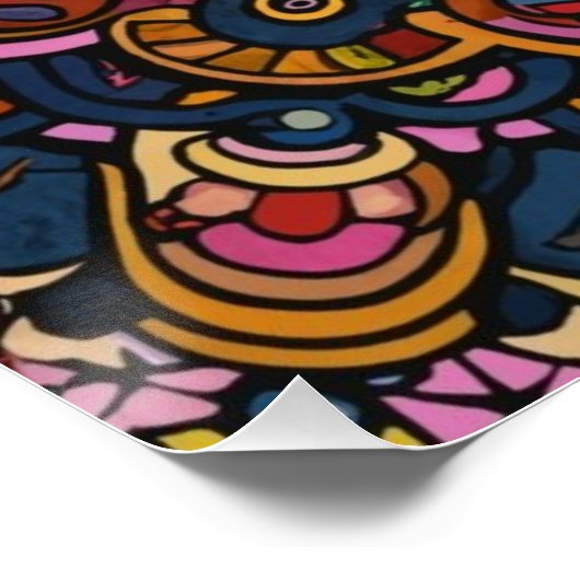 Abstraktes Muster Poster (Ecke)