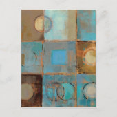 Abstraktes Muster Postkarte (Vorderseite)