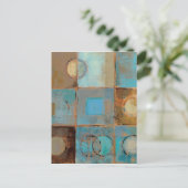 Abstraktes Muster Postkarte (Stehend Vorderseite)