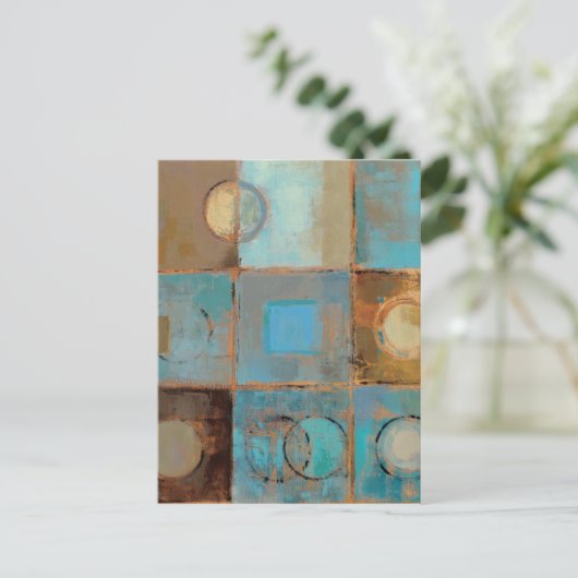 Abstraktes Muster Postkarte (Stehend Vorderseite)