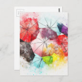 Abstraktes Muster Postkarte (Vorne/Hinten)