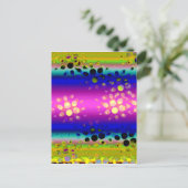 Abstraktes Muster Postkarte (Stehend Vorderseite)