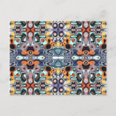 Abstraktes Muster Postkarte (Vorderseite)