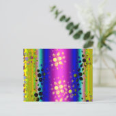 Abstraktes Muster Postkarte (Stehend Vorderseite)