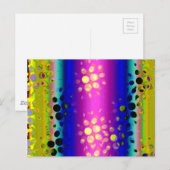 Abstraktes Muster Postkarte (Vorne/Hinten)