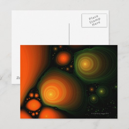 Abstraktes Muster Postkarte (Vorne/Hinten)