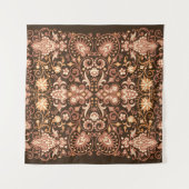 Abstraktes Muster. Psychedelische Farben welliger Wandteppich (Vorderseite (Horizontal))