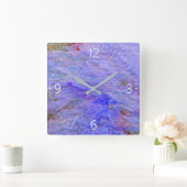 Abstraktes Muster Quadratische Wanduhr (Zuhause)