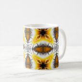 Abstraktes Muster. Quadratischer regulärer Backgr Kaffeetasse (VorderseiteRechts)