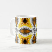 Abstraktes Muster. Quadratischer regulärer Backgr Kaffeetasse (Vorderseite Links)