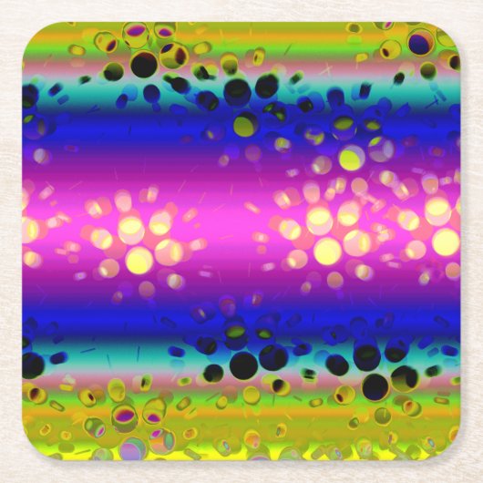 Abstraktes Muster Rechteckiger Pappuntersetzer (Vorderseite)