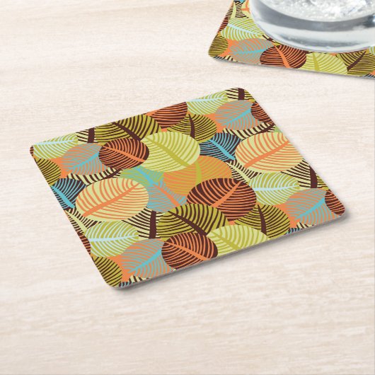 Abstraktes Muster Rechteckiger Pappuntersetzer (angewinkelt)