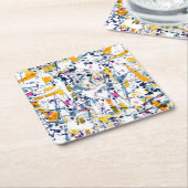 Abstraktes Muster Rechteckiger Pappuntersetzer (angewinkelt)