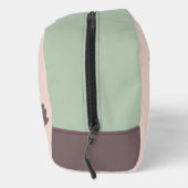 Abstraktes Muster Rosa Braun Grün Waschbeutel (Rechts)