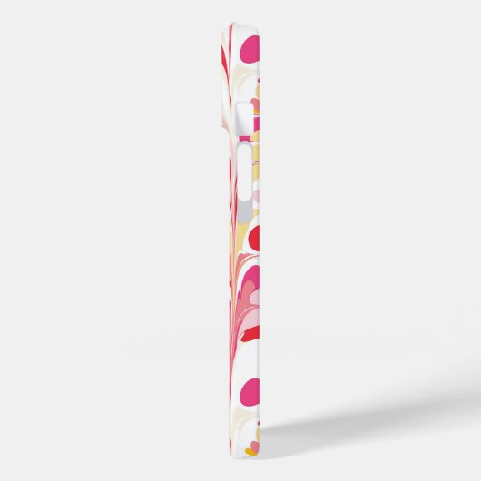 Abstraktes Muster rosa Case-Mate iPhone Hülle (Rückseite / Links)