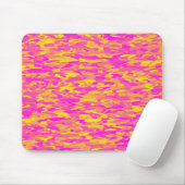 Abstraktes Muster Rosa Gelborange Mousepad (Mit Mouse)