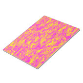 Abstraktes Muster Rosa Gelborange Notizblock (angewinkelt)