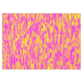 Abstraktes Muster Rosa Gelborange Tischdecke (Vorderseite (Horizontal))