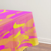 Abstraktes Muster Rosa Gelborange Tischdecke (Beispiel)