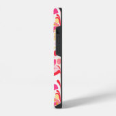 Abstraktes Muster rosa iPhone Hülle (Linke Seite)