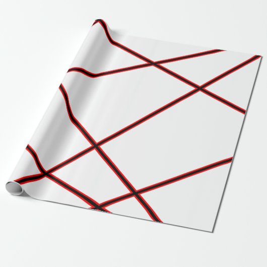 Abstraktes Muster - rot Geschenkpapier (Ungerollt)