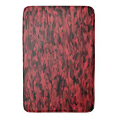 Abstraktes Muster Rot Schwarz Badematte (Vorderseite Vertikal)
