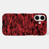 Abstraktes Muster Rot Schwarz Case-Mate iPhone Hülle (Rückseite (Horizontal))