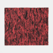 Abstraktes Muster Rot Schwarz Fleecedecke (Vorderseite (Horizontal))