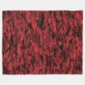 Abstraktes Muster Rot Schwarz Fleecedecke (Vorderseite (Horizontal))