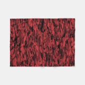Abstraktes Muster Rot Schwarz Fleecedecke (Vorderseite (Horizontal))