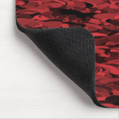 Abstraktes Muster Rot Schwarz Mousepad (Ecke)