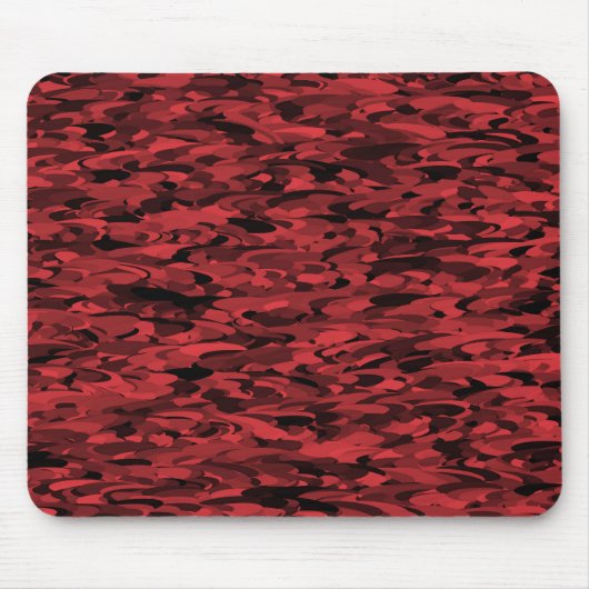 Abstraktes Muster Rot Schwarz Mousepad (Vorne)