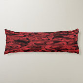 Abstraktes Muster Rot Schwarz Seitenschläferkissen (Vorderseite)