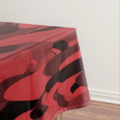 Abstraktes Muster Rot Schwarz Tischdecke (Beispiel)