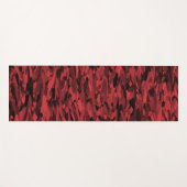 Abstraktes Muster Rot Schwarz Yogamatte (Vorderseite (Horizontal))